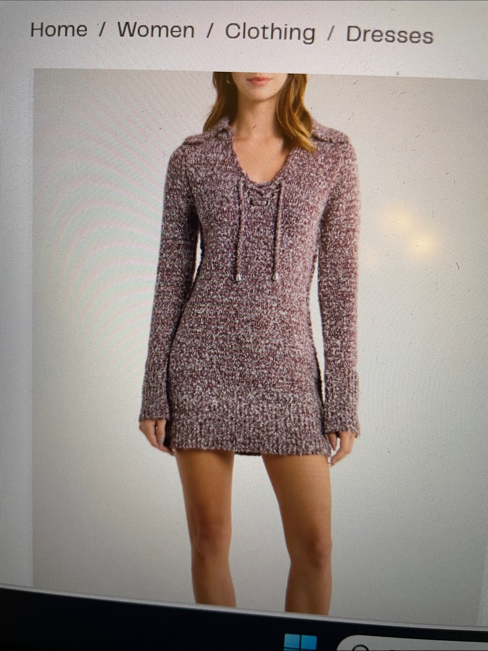 NWT Free People Milena Long Sleeve Mini Sweater Dress